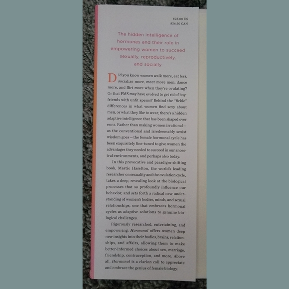 Brand New Hardcover Hormonal by Martie Hasleton, PhD Book - Picture 3 of 4